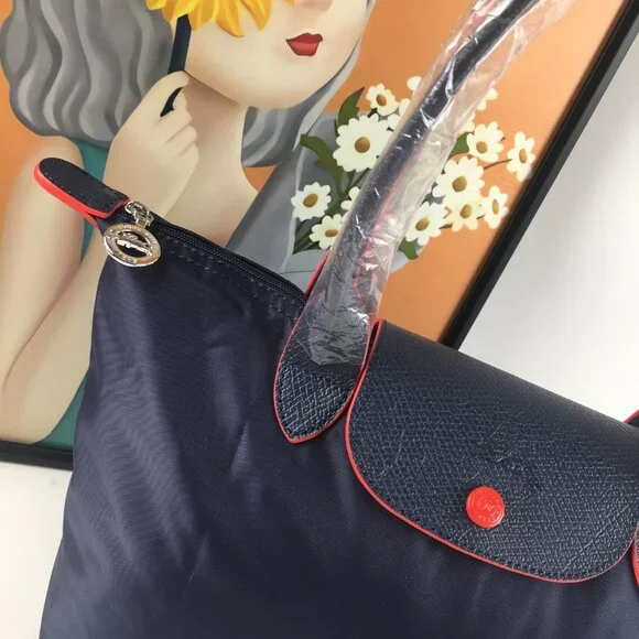 Longchamp embroidered women's bag portable commuter bag - Picture 5 of 12